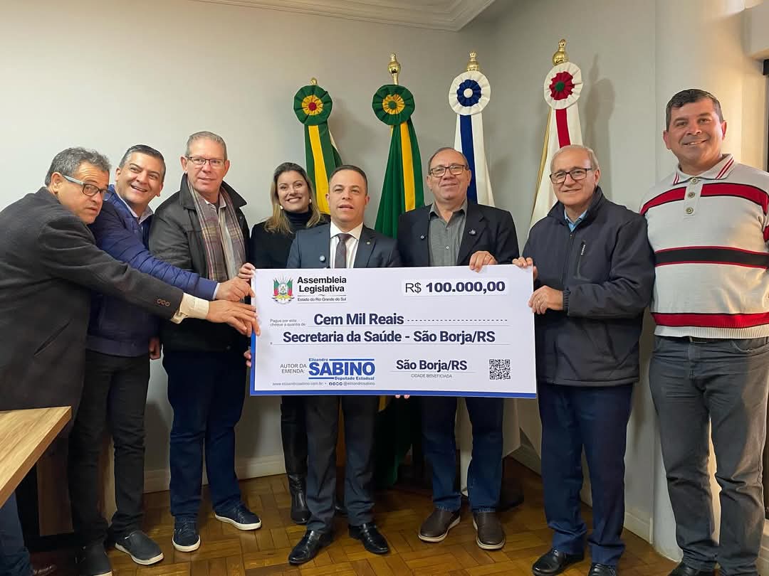 Deputado Elizandro Sabino destina R$ 100 mil para a Saúde de São Borja