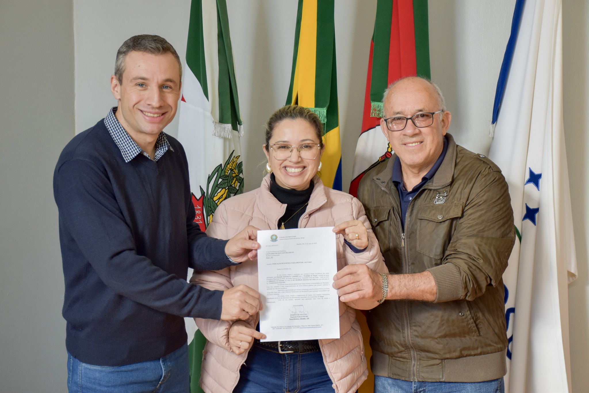 Deputados do PDT destinam R$ 700 mil em emendas para saúde e educação em Itaqui