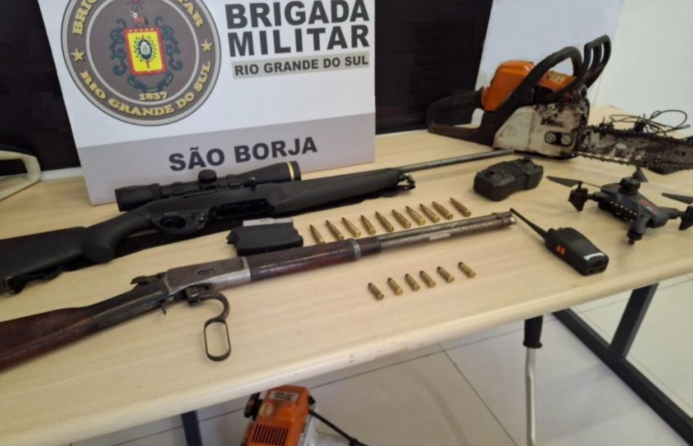 Brigada Militar prende homem por posse ilegal de armas em São Borja