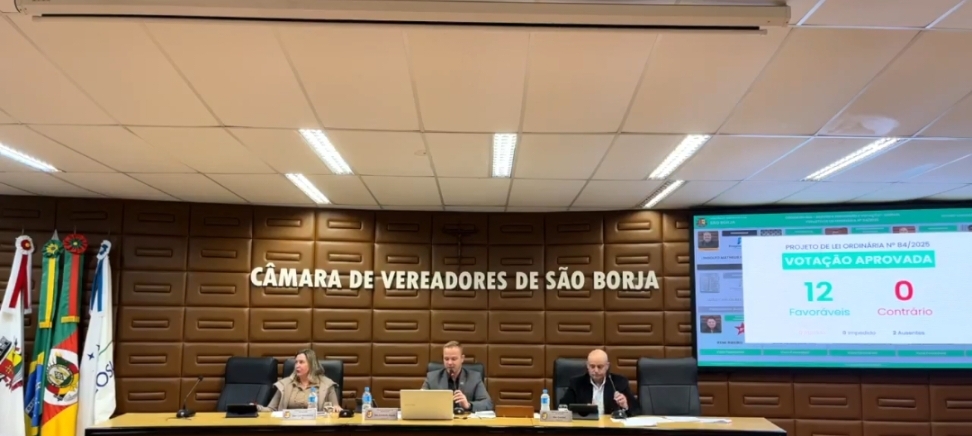 Câmara de São Borja aprova por unanimidade projeto de financiamento de R$ 21 milhões