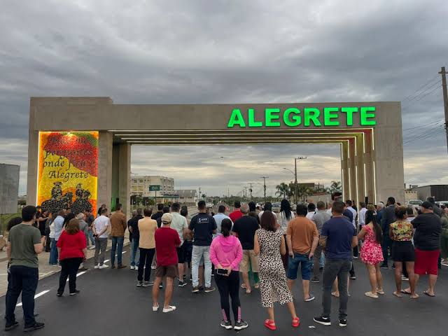 Alegrete inaugura novo pórtico turístico com investimento de R$ 1 milhão