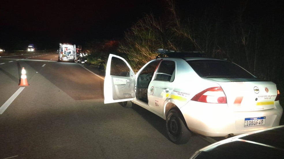 Mulher grávida e companheiro morrem atropelados por caminhão na BR-116