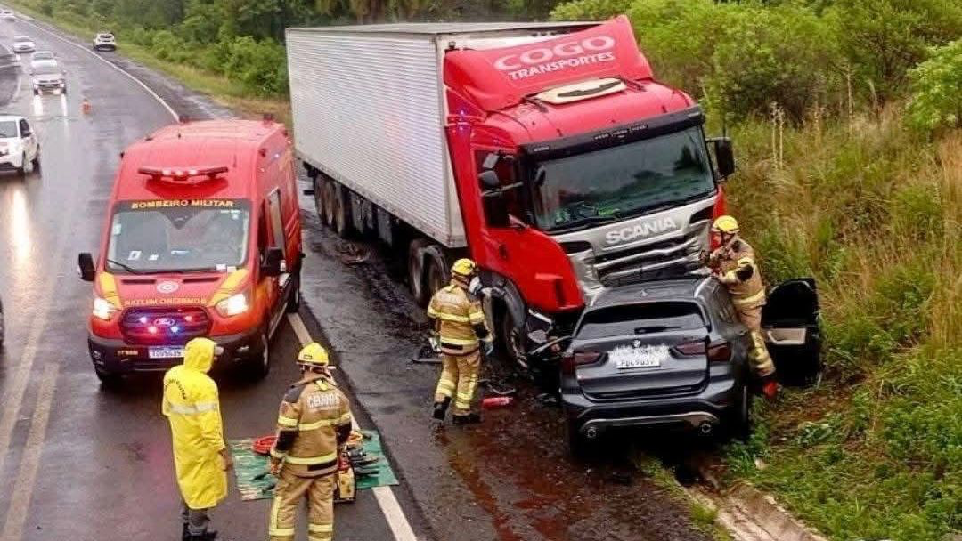 Família perde a vida em colisão frontal após caminhão invadir pista contrária na BR-285