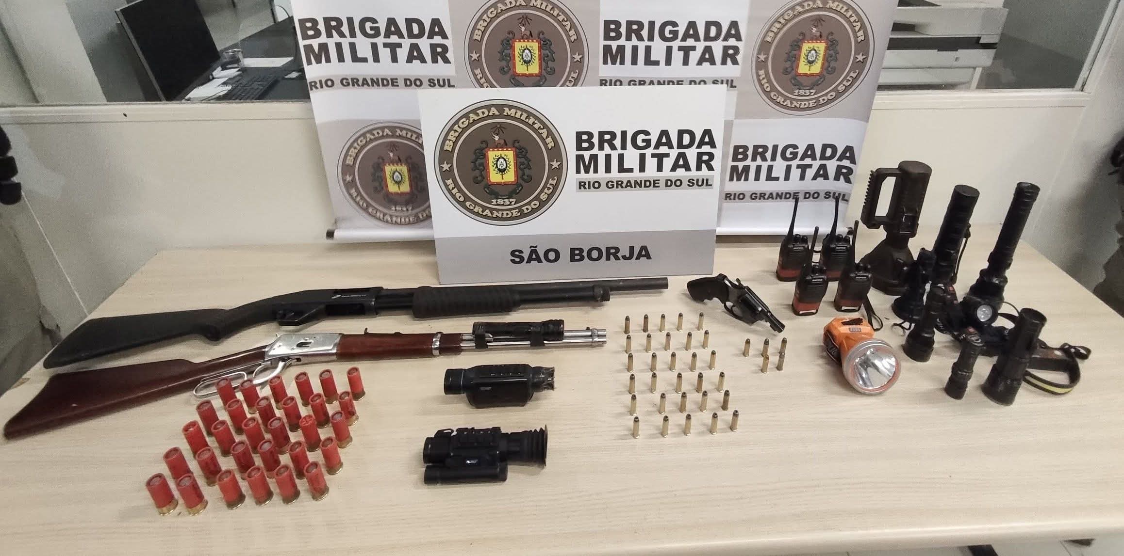 Grupo armado é desarticulado pela Brigada Militar na zona rural de São Borja