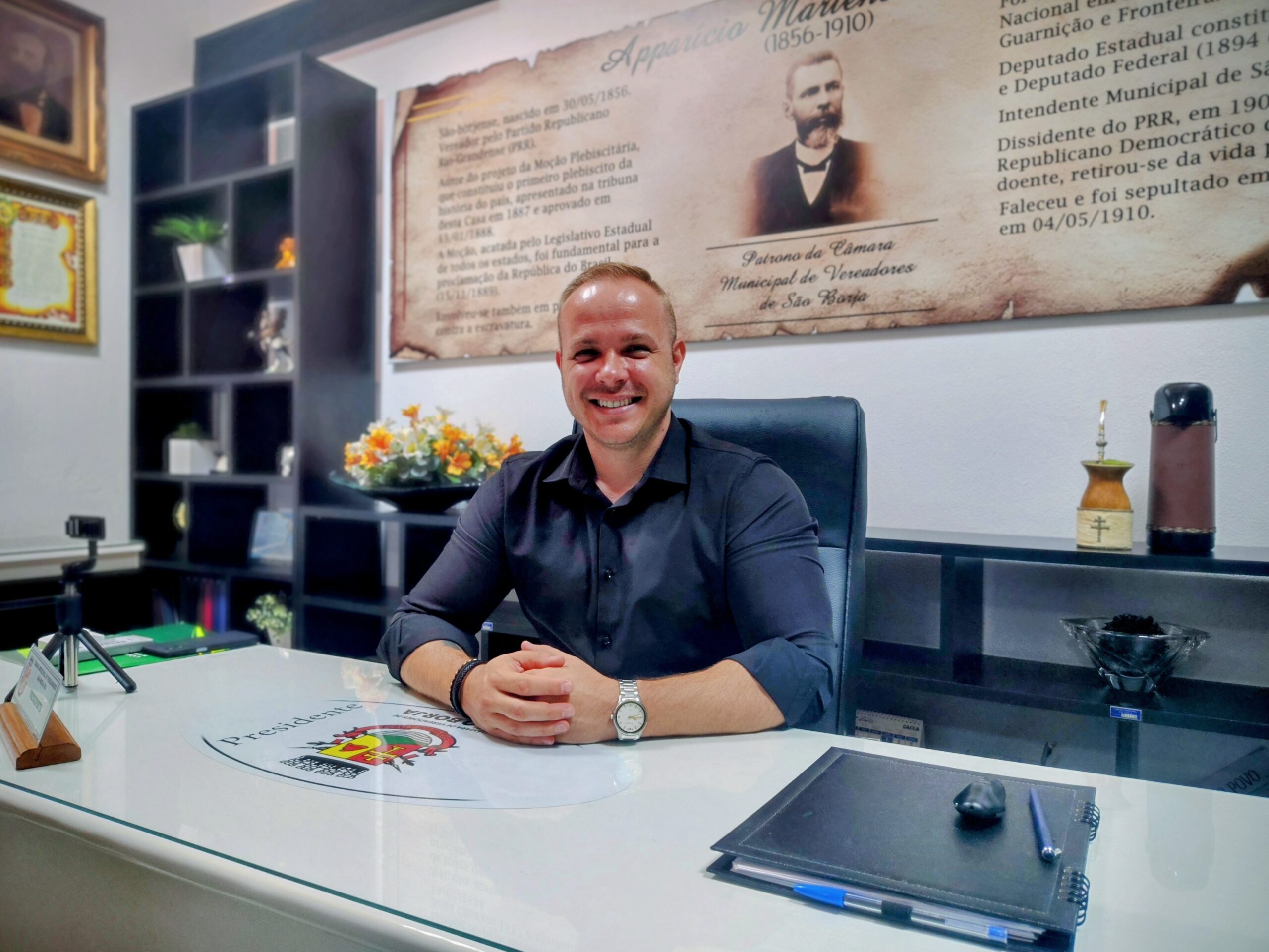 Presidente da Câmara apresenta plano de gestão com foco em transparência e aproximação com a comunidade