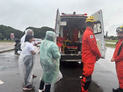 Raio cai durante ato de Nikolas Ferreira e pessoas são levadas ao hospital