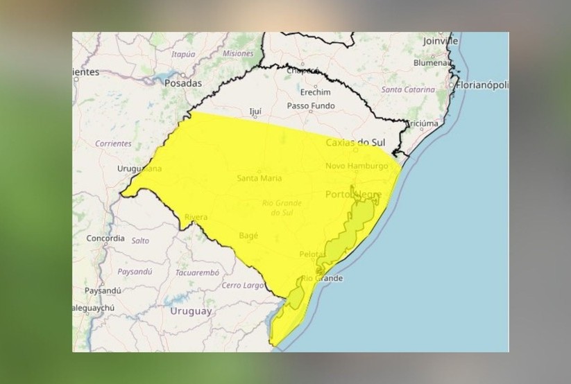 Frente fria muda o tempo no RS e traz risco de tempestades a partir de quarta-feira