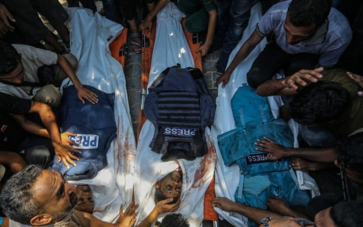 Mais jornalistas foram mortos em Gaza do que nas duas Guerras Mundiais