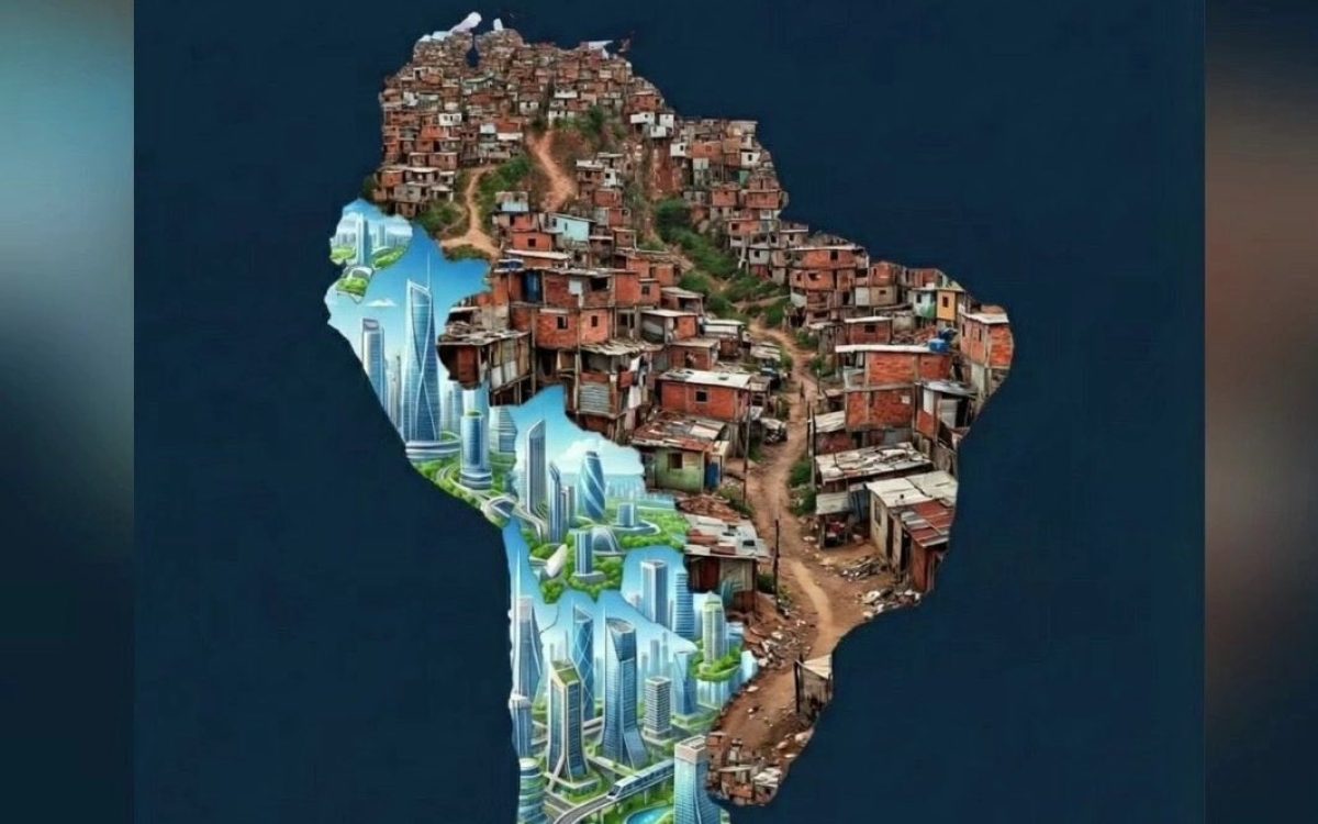 Milei publica imagens que retratam o Brasil como favela e Argentina como país desenvolvido