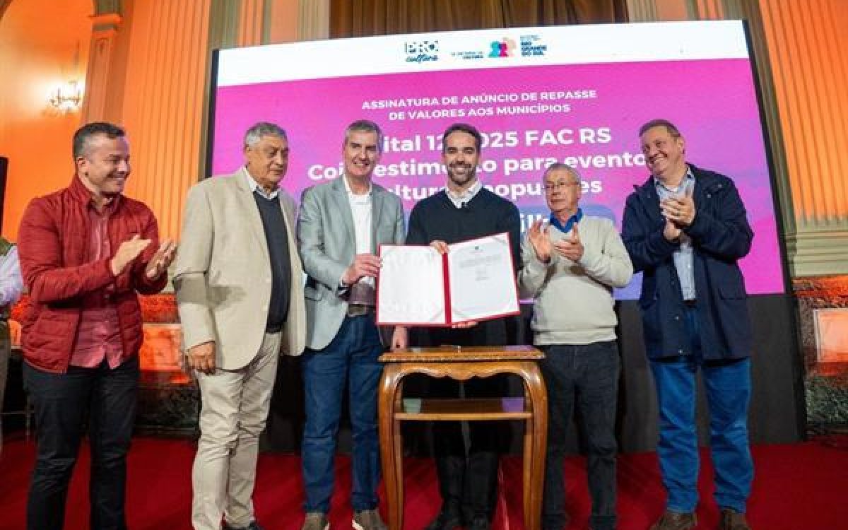 Governo anuncia R$ 30,9 milhões para a cultura em 347 municípios; São Borja receberá R$ 150 mil