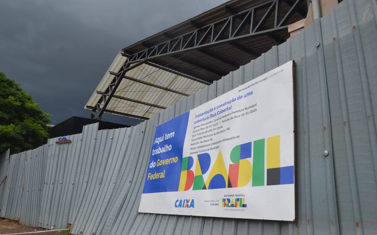 Rua Coberta de São Borja entra em 2026 sem conclusão, mas empresa prevê entrega em fevereiro