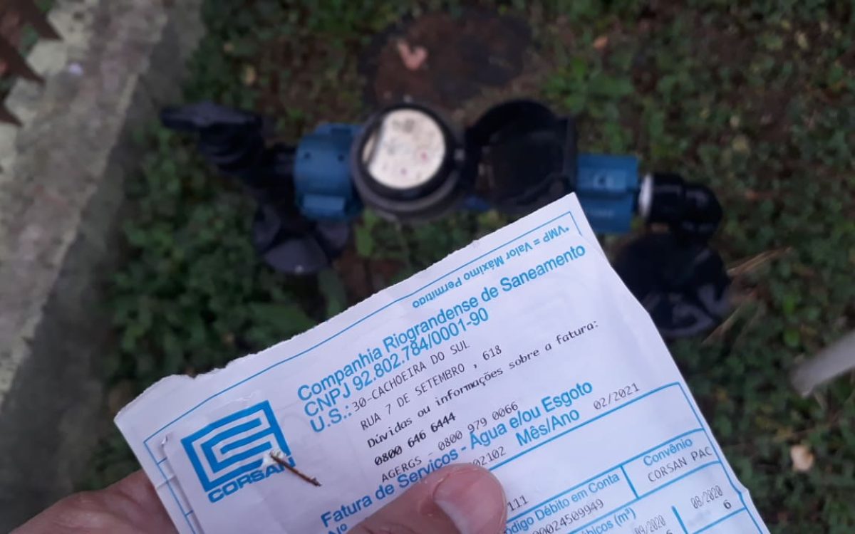 Modernização no sistema da Corsan pode resultar em duas faturas no mesmo mês