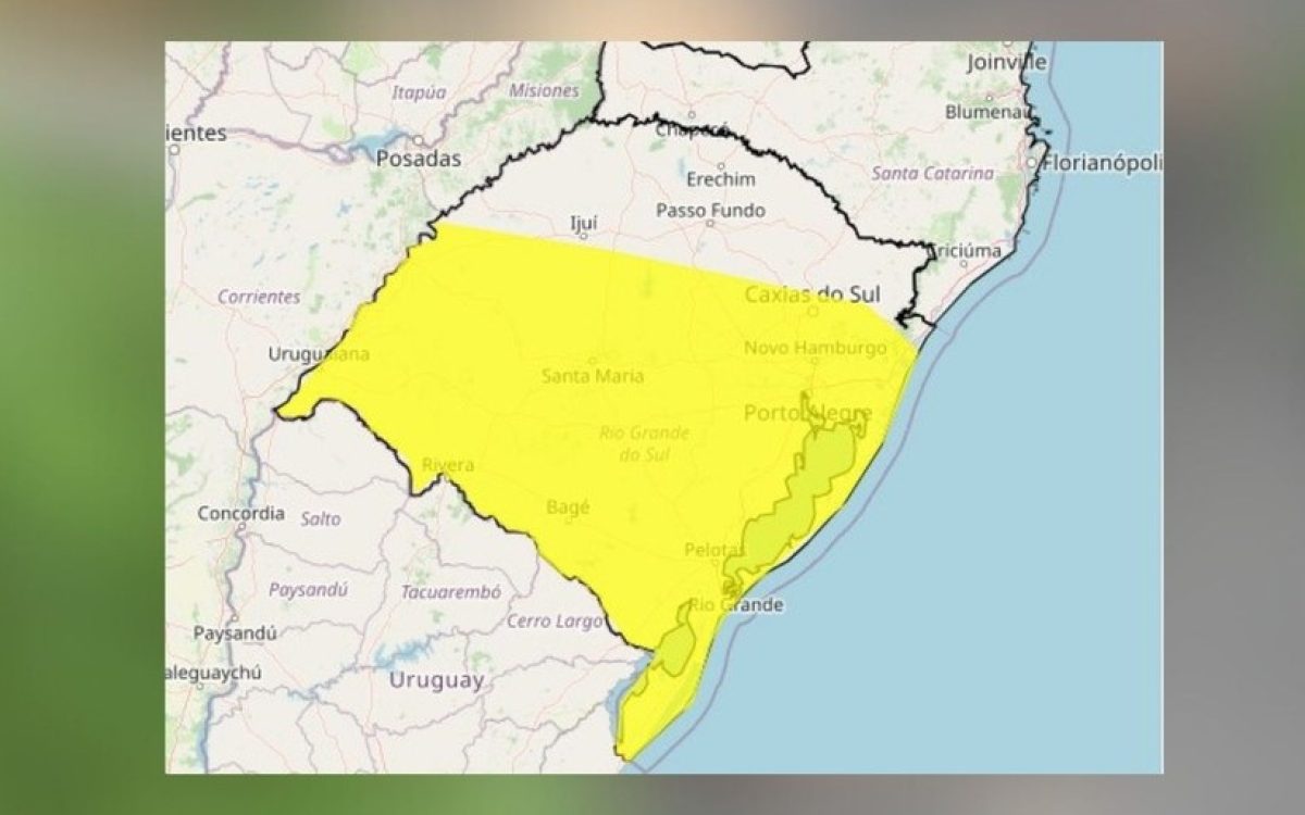 Frente fria muda o tempo no RS e traz risco de tempestades a partir de quarta-feira