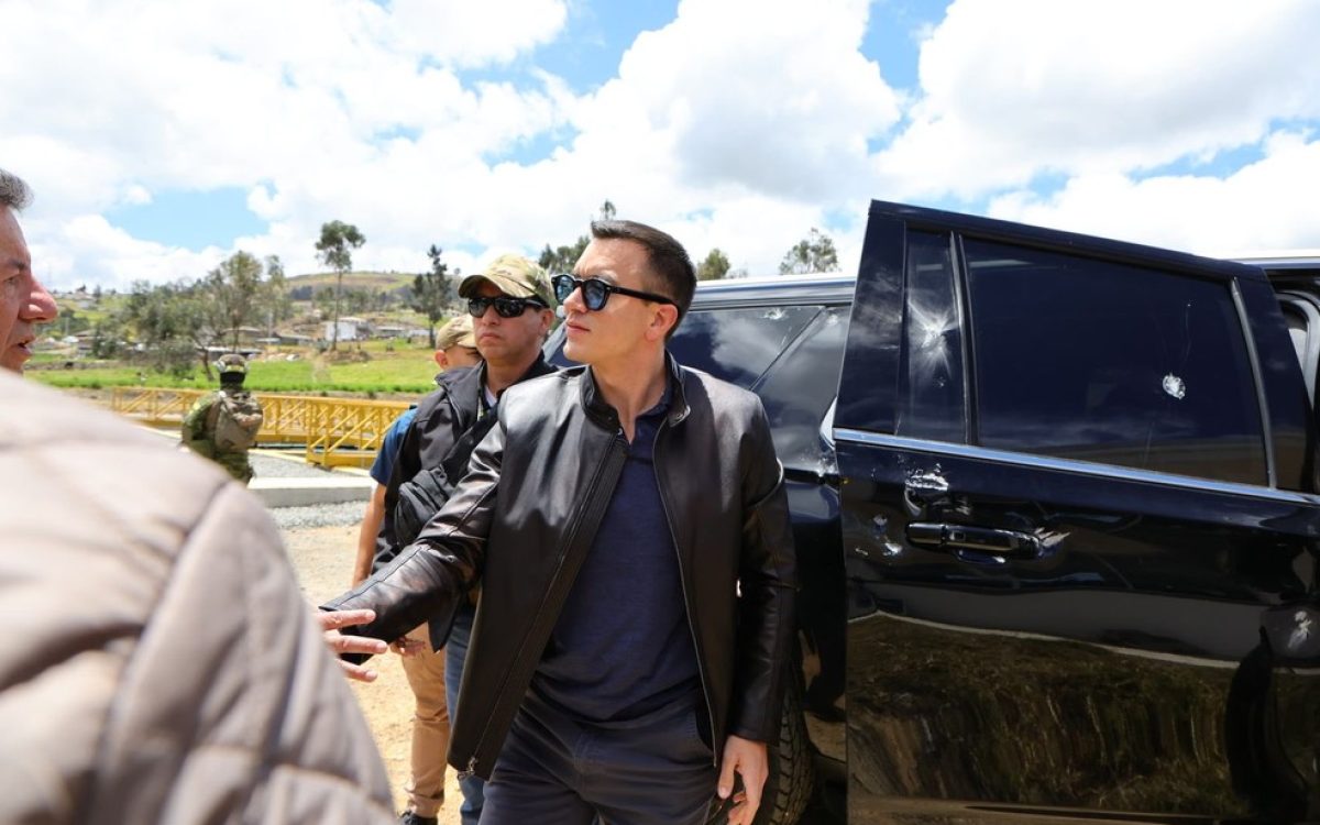 Presidente do Equador, Daniel Noboa, é vítima de tentativa de assassinato, diz governo