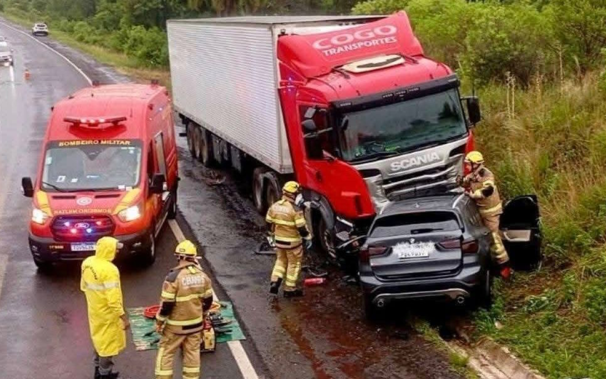 Família perde a vida em colisão frontal após caminhão invadir pista contrária na BR-285